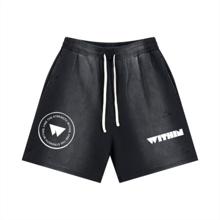 Sun Fade Distressed Shorts
