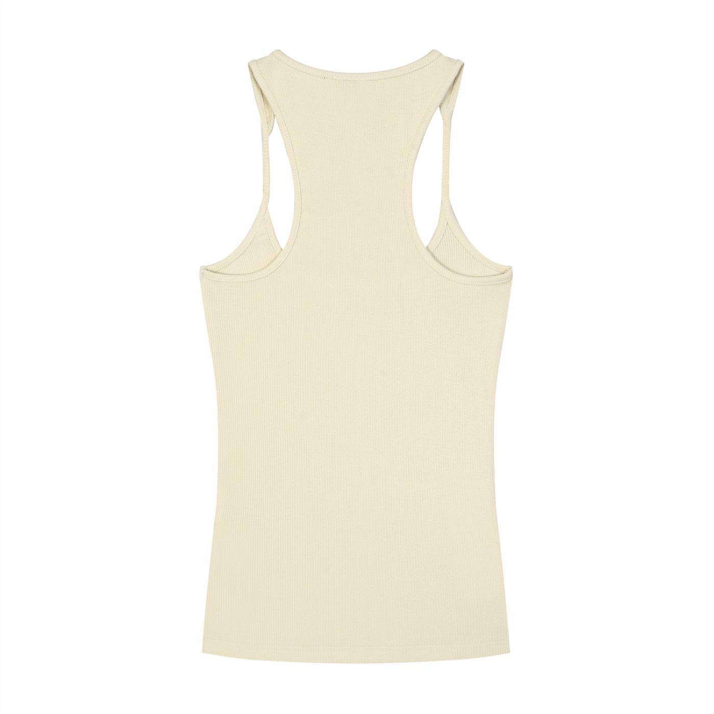 Slim Fit Ribbed Racerback Tank Top - Image 4