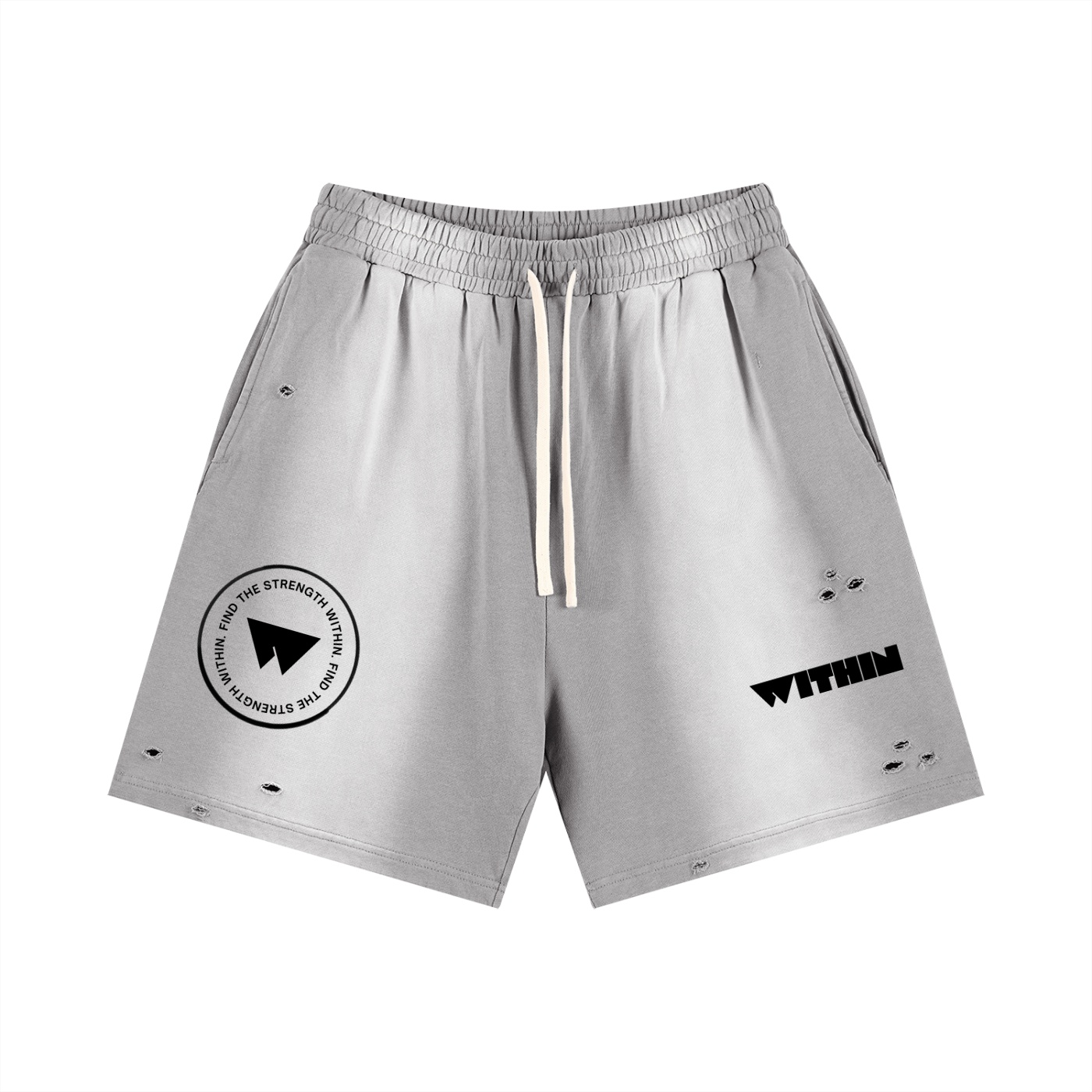 Sun Fade Distressed Shorts